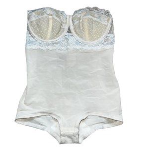 Dolores Poirette Lace Push Up Bra Size 36 Style 149C Vintage Bodysuit